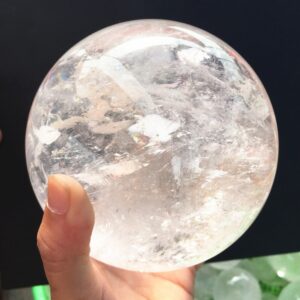 Natural Rock Polished Clear Quartz Balls White Crystal Sphere Healing| |
