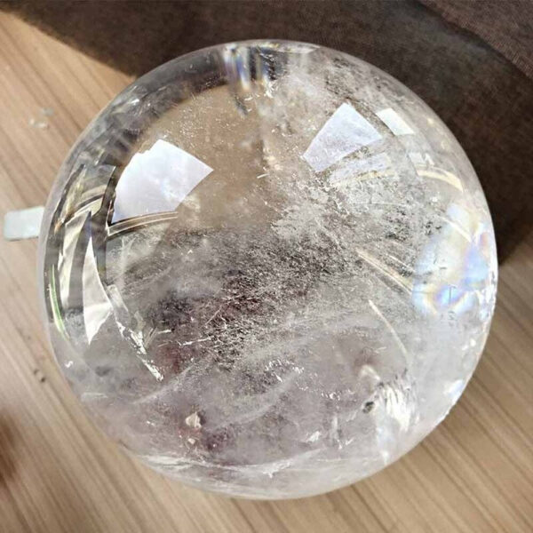 Natural Rock Polished Clear Quartz Balls White Crystal Sphere Healing| |