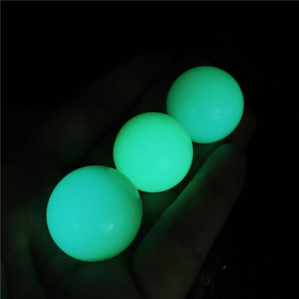 Crystal Healing~Natural Stones Luminous Stone Ball Raw Gemstone Glow In The Dark Stone Crystal Rough Stone Healing Specimen Minerals 1pcs