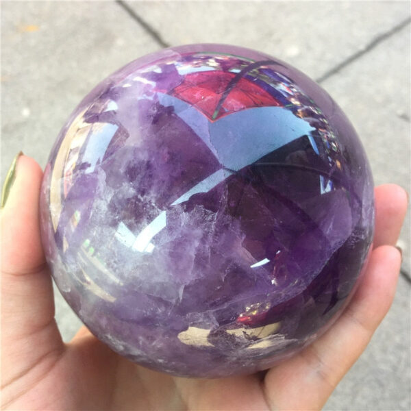 Crystal Healing~Natural amethyst stone quartz crystal ball beautiful purple quartz healing crystals 1pcs 7-9cm