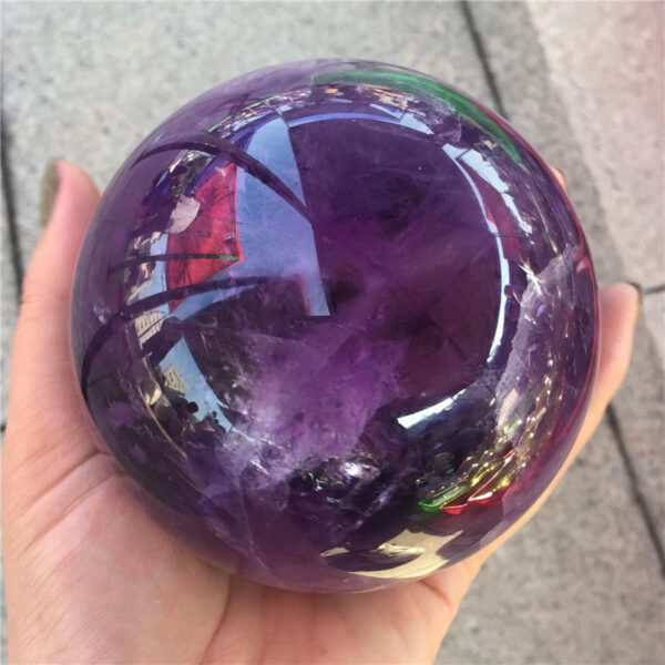 Crystal Healing~Natural amethyst stone quartz crystal ball beautiful purple quartz healing crystals 1pcs 7-9cm