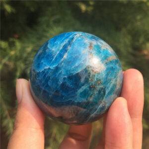 Crystal Healing~Natural blue apatite stone sphere crystal Quartz  Mineral reiki healing ball home decoration gift 50-55mm