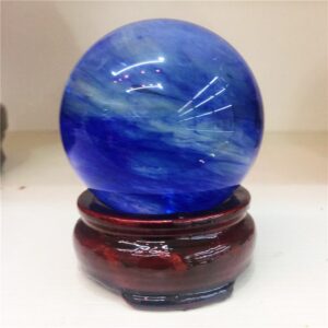 Crystal Healing~Natural blue melting ball feng shui town home furnishing articles furnishing articles prosperous wealth of wealth