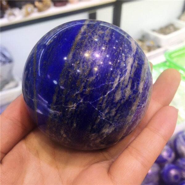 Crystal Healing~Natural crystal mineral lapis lazuli crystal ball stone for home decoration