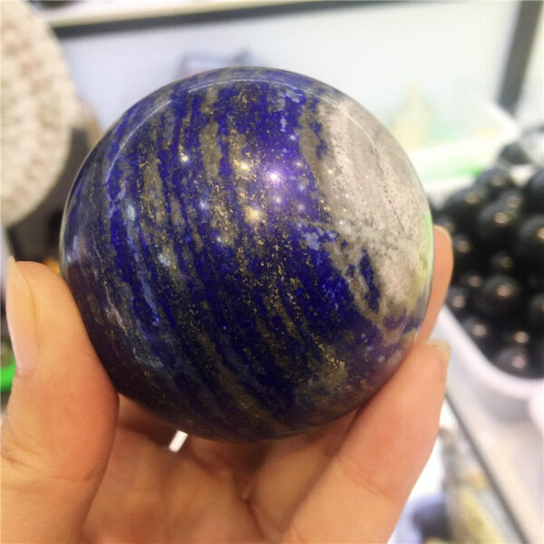 Crystal Healing~Natural crystal mineral lapis lazuli crystal ball stone for home decoration