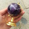 Crystal Healing~New arrivals natural Fantasy amethyst crystal labradorite ball tellurion  globe stone Home decoration Fashion  Gift Office 1pcs