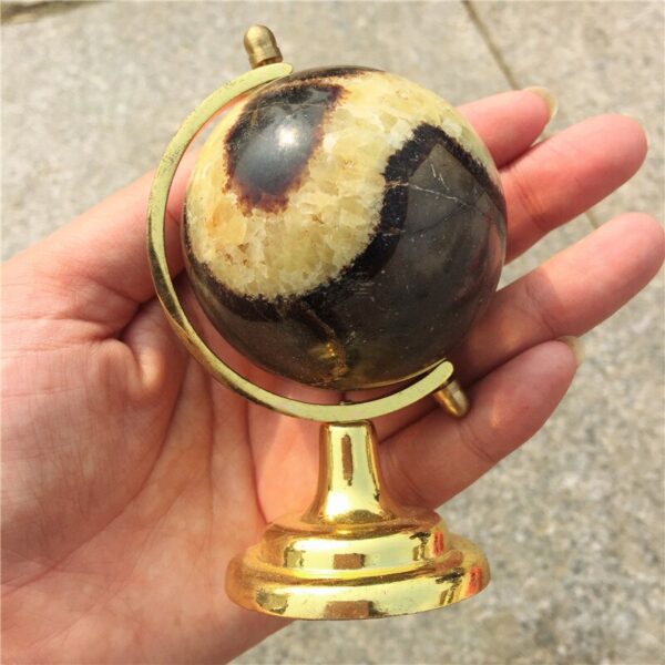 Crystal Healing~New arrivals natural Fantasy amethyst crystal labradorite ball tellurion  globe stone Home decoration Fashion  Gift Office 1pcs