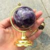 Crystal Healing~New arrivals natural Fantasy amethyst crystal labradorite ball tellurion  globe stone Home decoration Fashion  Gift Office 1pcs