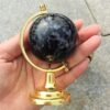 Crystal Healing~New arrivals natural Grey Feldspar Crystal ball tellurion cute globe crystal  stone Home decoration Fashion  Gift Office 1pcs