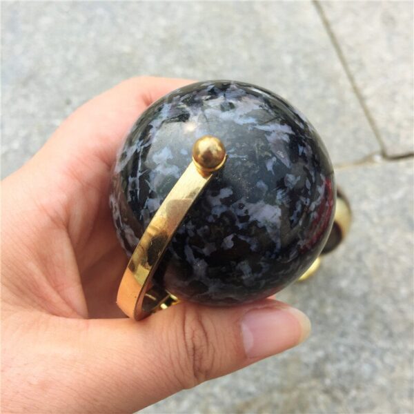 Crystal Healing~New arrivals natural Grey Feldspar Crystal ball tellurion cute globe crystal  stone Home decoration Fashion  Gift Office 1pcs