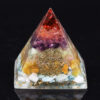 Reiki Pyramid~Orgonite Energy Pyramid Natural Chakra Crystal Stone Emf Protection For Chakra Healing Energy Generator Resin Decorative