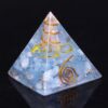 Reiki Pyramid~Orgonite Pyramid Natural stone Yoga Energy Decoration Crystal Pyramid Magic Reiki Ceremony Resin Decorative Craft Jewelry Gift