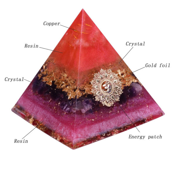 Reiki Pyramid~Reiki Orion/Ogan Energy Pyramid Orgonite Energy Converter Emotional Relationships Increase The Frequency Of Love Gift