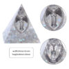 Resin Orgone Pyramid With Metal Guardian Angel And Tumbled Stones Orgonite Energy Generator For Protection Reiki Home Decor