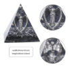 Resin Orgone Pyramid With Metal Guardian Angel And Tumbled Stones Orgonite Energy Generator For Protection Reiki Home Decor