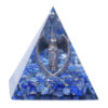 Resin Orgone Pyramid With Metal Guardian Angel And Tumbled Stones Orgonite Energy Generator For Protection Reiki Home Decor