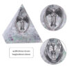 Resin Orgone Pyramid With Metal Guardian Angel And Tumbled Stones Orgonite Energy Generator For Protection Reiki Home Decor