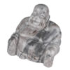 1.5''Healing Gem Stone Laughing Buddha Statue Figurine,Hand Carved Amulet Pocket Stone for Feng Shui Home Decoration