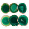 1Lot (6Pc) Agate Slices Crystal Slices Geode Stone Slab Cards for Home Decor Jewelry Making 1.5"-2.3"
