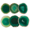 1Lot (6Pc) Agate Slices Crystal Slices Geode Stone Slab Cards for Home Decor Jewelry Making 1.5"-2.3"