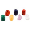 7Pc/Set 7 Chakra Healing Crystal Tumbled Palm Stones Reiki Balance Meditation Jewelry