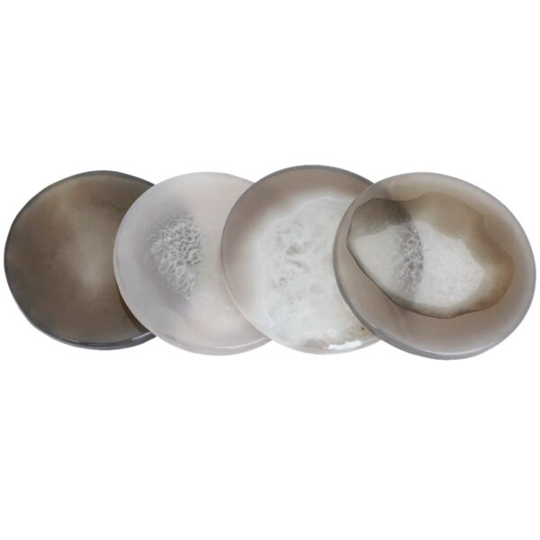Agate Slices,Crystal Stone Slab for Wedding Place Cards,Escort Cards,Name Cards,Home Decor,Assorted Shape