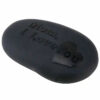 Engraved Stone Black Stone Polished Stone Tumbled stone Mom/Dad I Love You