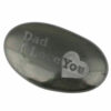 Engraved Stone Black Stone Polished Stone Tumbled stone Mom/Dad I Love You