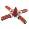 Healing Natural Crystal Stone Orgonite Pyramid 4 Points Energy Generator for Reiki Chakra Balancing Meditation