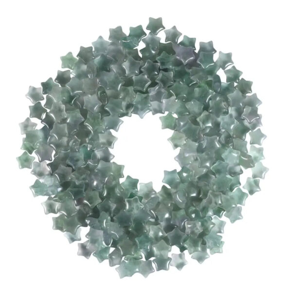 Mini Star Shaped Natural Crystal Worry Stone Polished Pocket Stone Healing Chakra Balancing DIY Jewelry Making