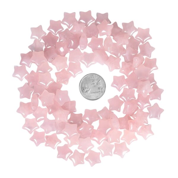 Mini Star Shaped Natural Crystal Worry Stone Polished Pocket Stone Healing Chakra Balancing DIY Jewelry Making