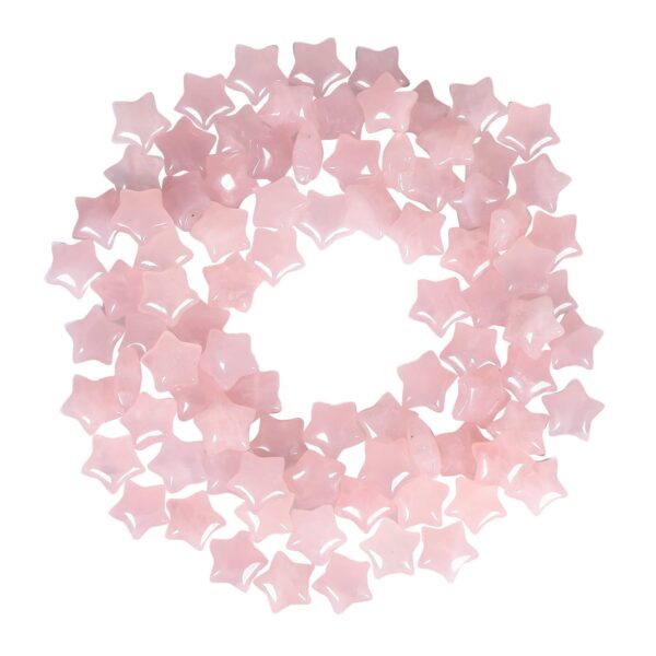 Mini Star Shaped Natural Crystal Worry Stone Polished Pocket Stone Healing Chakra Balancing DIY Jewelry Making