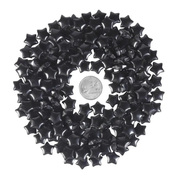 Mini Star Shaped Natural Crystal Worry Stone Polished Pocket Stone Healing Chakra Balancing DIY Jewelry Making