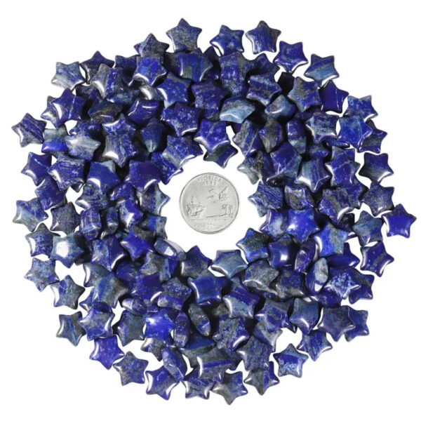 Mini Star Shaped Natural Crystal Worry Stone Polished Pocket Stone Healing Chakra Balancing DIY Jewelry Making