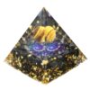 Natural Amethyst Crystal Ball Orgone Pyramid Healing Energy Orgonite Pyramid For EMF Protection Chakra Balancing