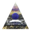 Natural Amethyst Crystal Ball Orgone Pyramid Healing Energy Orgonite Pyramid For EMF Protection Chakra Balancing