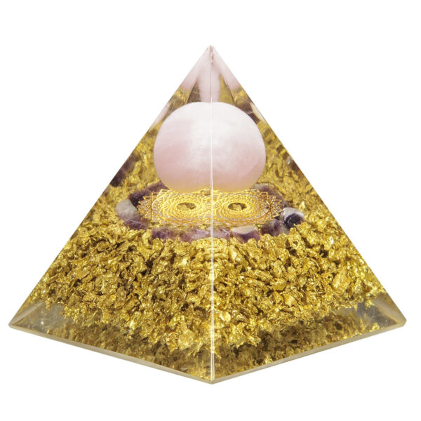 Natural Crystal Stones Pyramid Amethyst Lapis Lazuli Healing Reiki Energy For Meditation Room Decor Home Decoration
