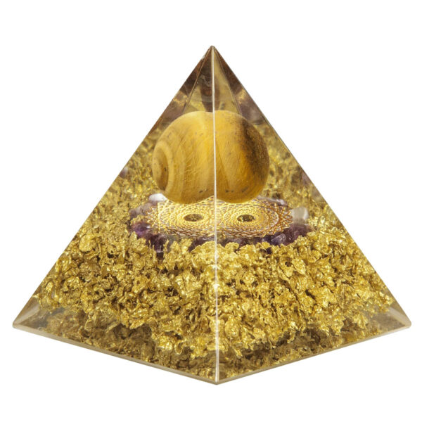 Natural Crystal Stones Pyramid Amethyst Lapis Lazuli Healing Reiki Energy For Meditation Room Decor Home Decoration