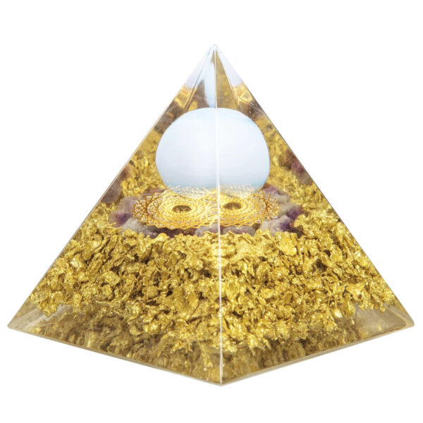 Natural Crystal Stones Pyramid Amethyst Lapis Lazuli Healing Reiki Energy For Meditation Room Decor Home Decoration