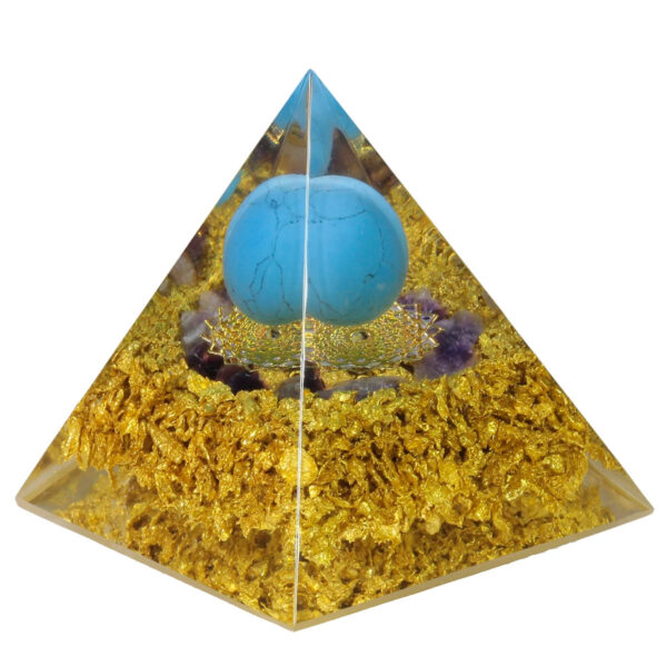Natural Crystal Stones Pyramid Amethyst Lapis Lazuli Healing Reiki Energy For Meditation Room Decor Home Decoration