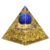 Natural Crystal Stones Pyramid Amethyst Lapis Lazuli Healing Reiki Energy For Meditation Room Decor Home Decoration