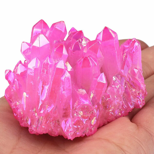 Natural Crystal Titanium Coated Aura Quartz Cluster Geode Druzy Home Decoration Gem stone Specimen
