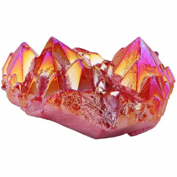 Natural Crystal Titanium Coated Aura Quartz Cluster Geode Druzy Home Decoration Gem stone Specimen