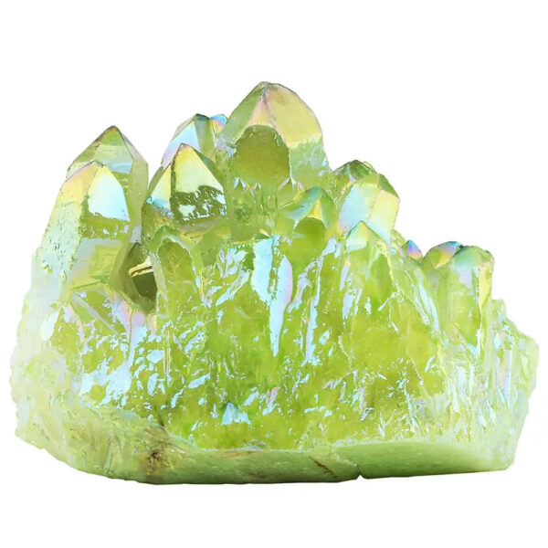 Natural Crystal Titanium Coated Aura Quartz Cluster Geode Druzy Home Decoration Gem stone Specimen