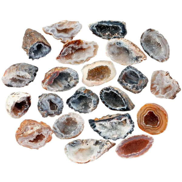 Natural Raw Crystals Druzy Half Agate Geode Mineral Irregular Gem stone Specimen