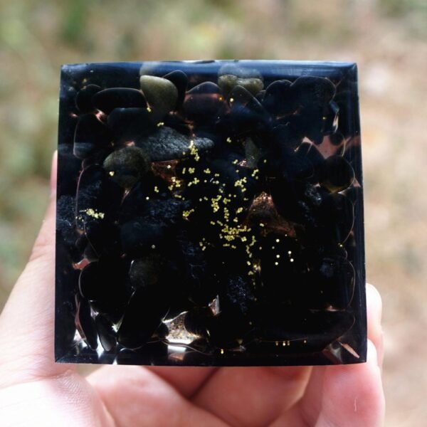 Orgone Pyramid~Tree Of Life Orgone Pyramid 60mm Copper Tree With Obsidian Natural Crystal Reiki Energy HEALING Maditation Orgonite