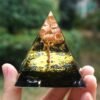 Orgone Pyramid~Tree Of Life Orgone Pyramid 60mm Copper Tree With Obsidian Natural Crystal Reiki Energy HEALING Maditation Orgonite