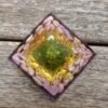 Orgone Pyramid~Tree of Life Orgone Pyramid 60mm Peridot & Lepidolite EMF Protection Orgonite Energy Chakra Reiki Meditaiton Healing Tool
