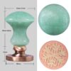 Wax Seal Stamps Head For Envelope Wedding Invitations Gift Wrapping Wax Stamp Sealing Tool With Natural Green Aventurine Handle