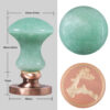 Wax Seal Stamps Head For Envelope Wedding Invitations Gift Wrapping Wax Stamp Sealing Tool With Natural Green Aventurine Handle